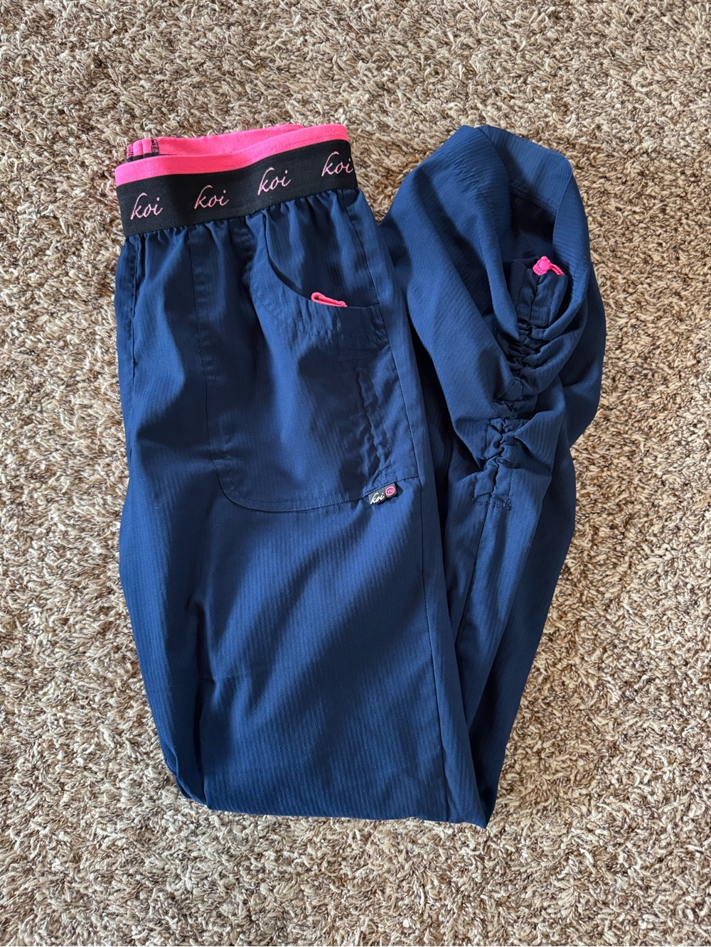koi lite Navy Scrub Pants Small Tall